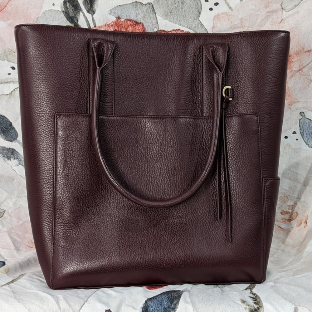 Dagne Dover Charlie Tote in Oxblood
